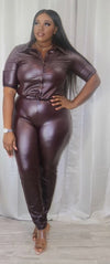 SEE YOU LEATHER 2-PIECE SET